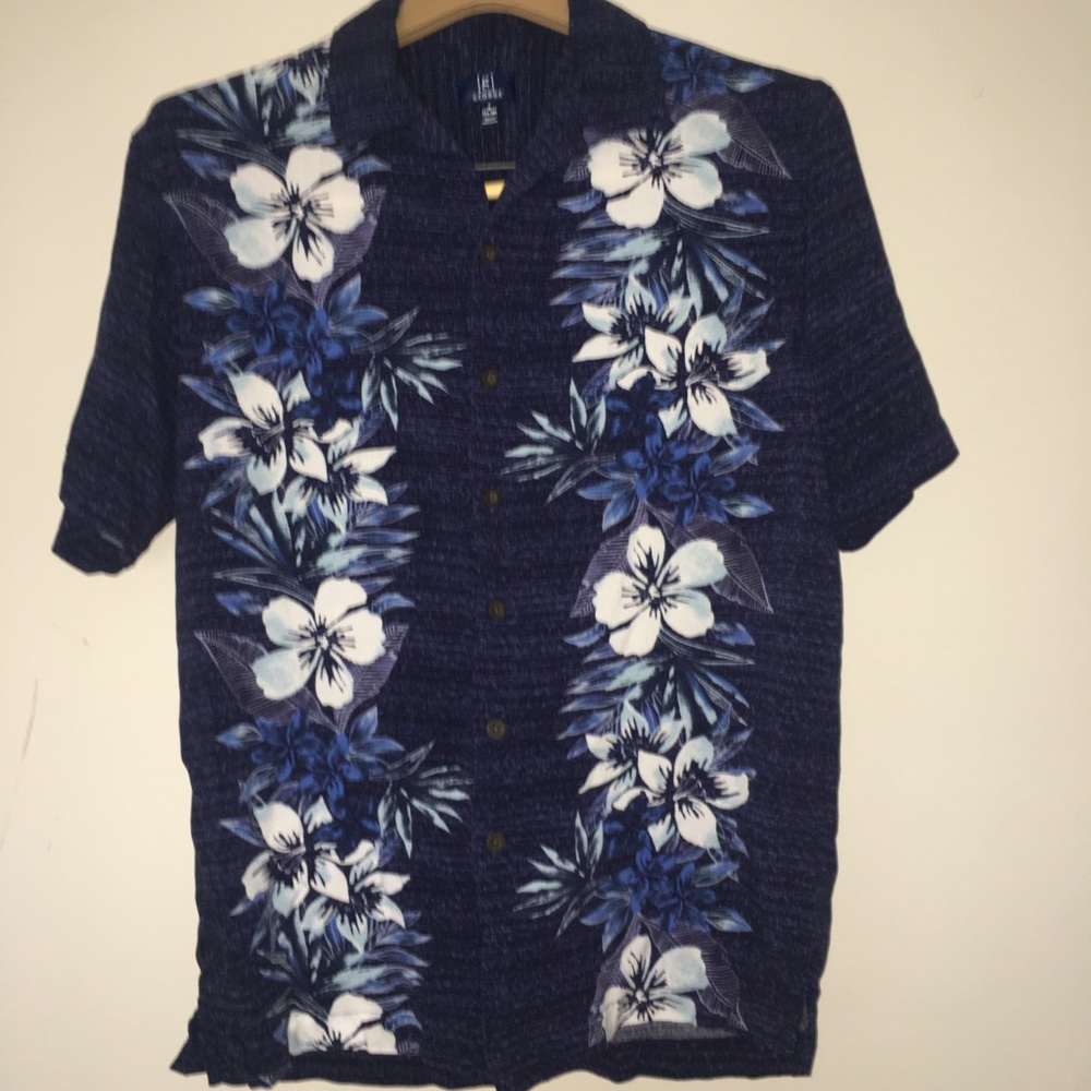 George Hawaiian Shirt Men Small 34/36